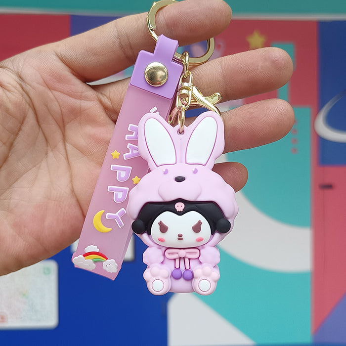 Wholesale Cartoon Silicone Doll Keychain JDC-KC-KuangK042