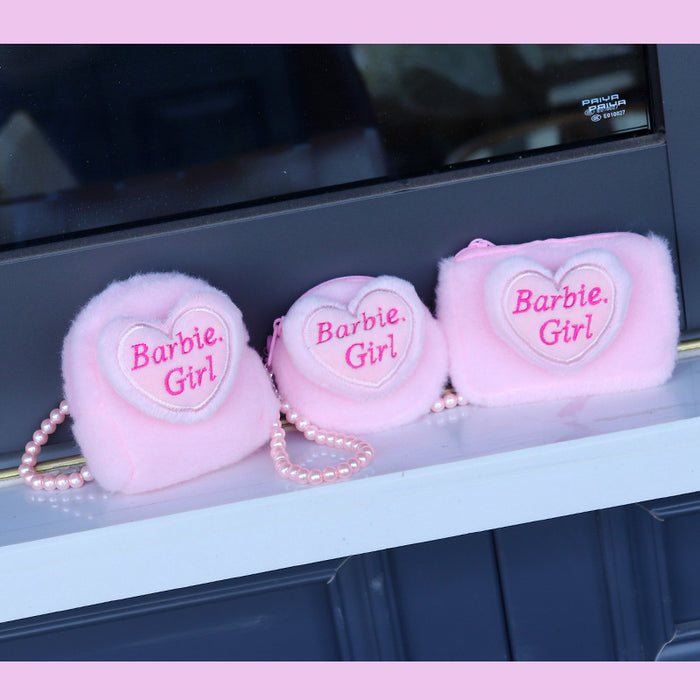 Wholesale Plush Love Letter Backpack Shaped Coin Purse With Zipper Macaroon Street Style Casual Gift For Everyday Storage