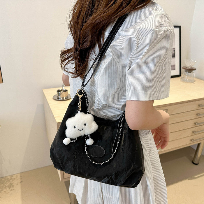 Wholesale Fashion shoulder bag, crossbody bag, simple and casual soft surface, large capacity commuting bag