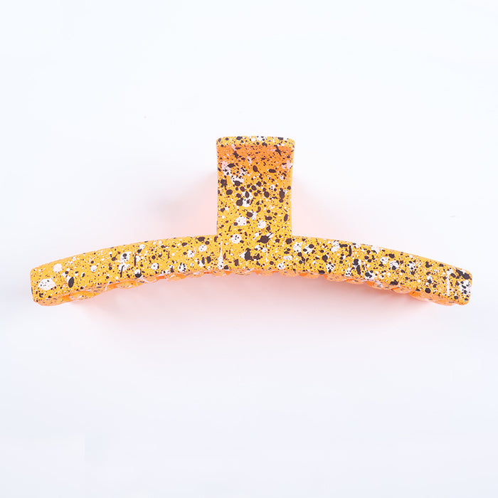 Wholesale  Grab Clip Black and White Hairpin  Retro Back Head Shark Clip Headwear