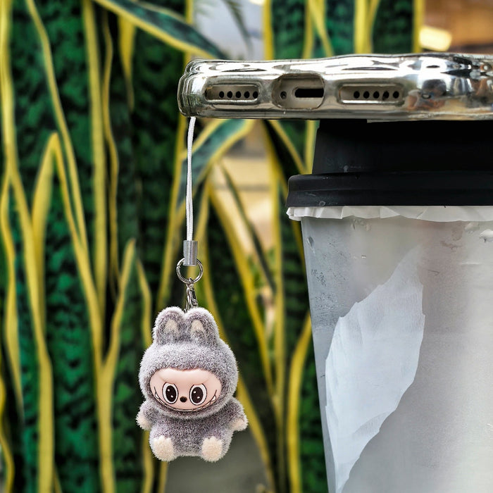 Wholesale Flocked cute cartoon keychain