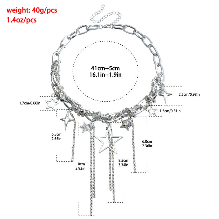 Wholesale full of diamond rhinestone necklace pure desire hot girl necklace