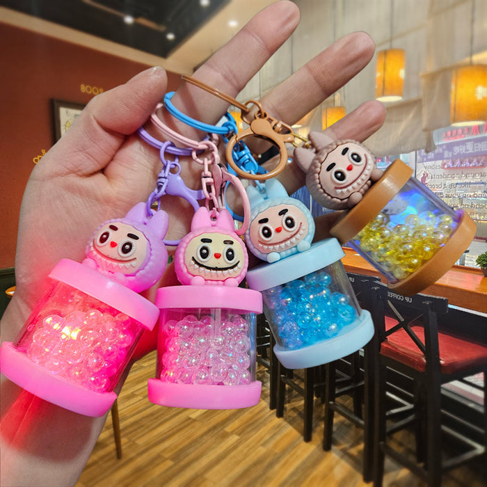 Wholesale Cartoon Doll Functional Luminous Cloth Creative Cartoon Cute Keychain Bag Pendant Keychain Car Buckle