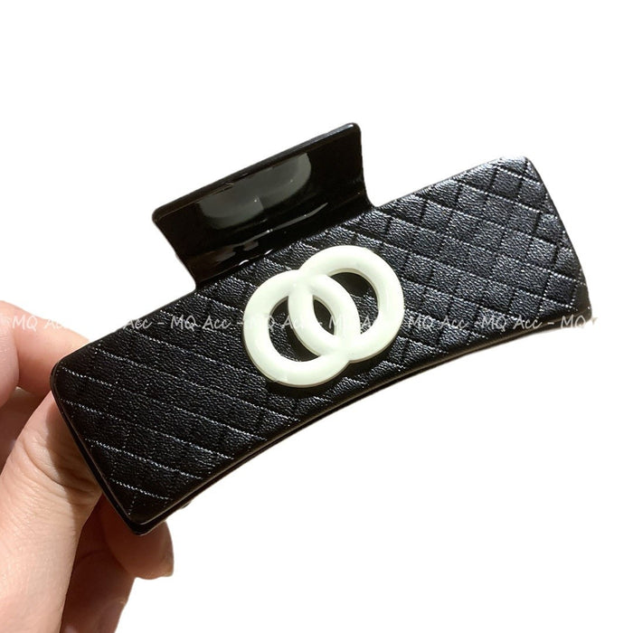 Wholesale Hairpin Leather Grab Clip Grab Clip Advanced Sense Square Shark Clip