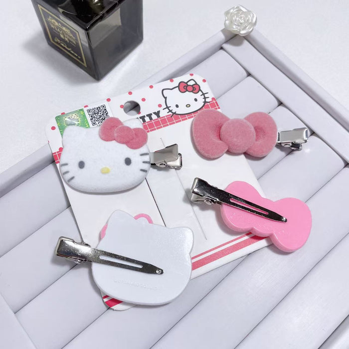 Wholesale High-quality velvet cute hair clips/ side clips