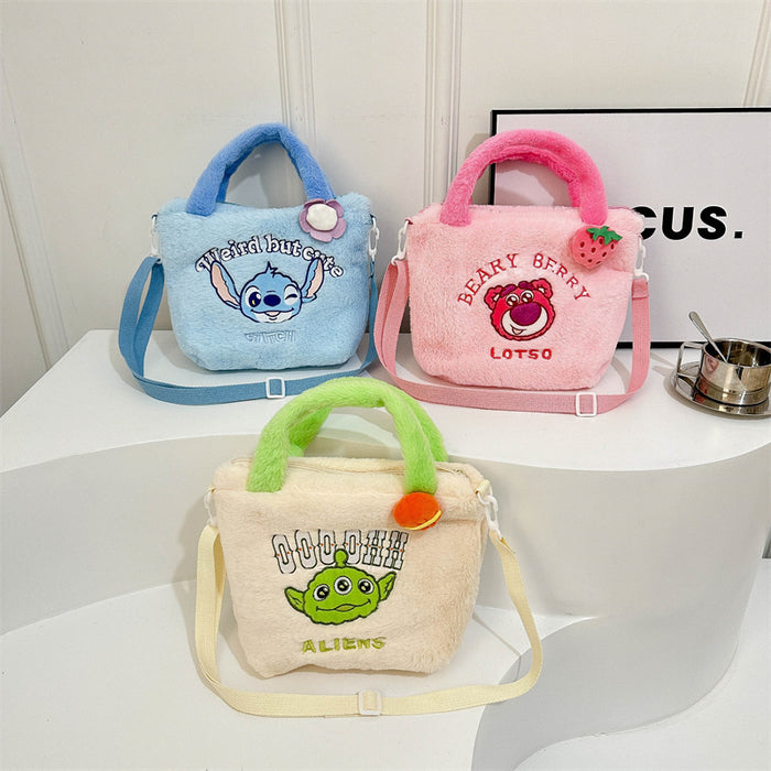 Wholesale New Cartoon Bear F Bag Cute Stiffy Crossbody Bag Three-eye Coin Purse