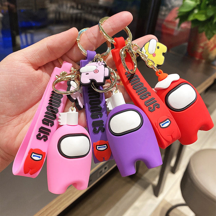 Wholesale Cartoon Silicone Doll Keychain JDC-KC-MZL001