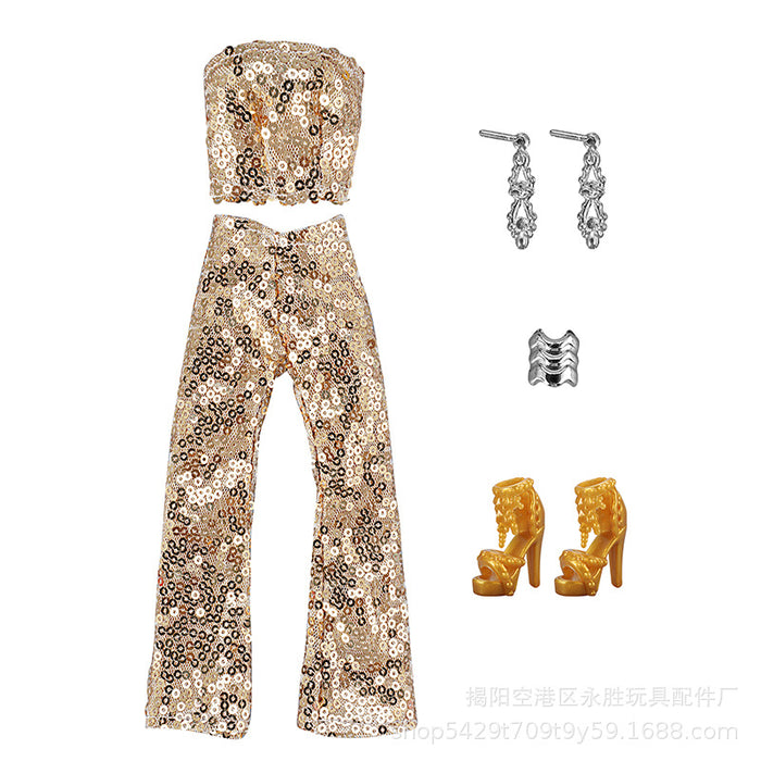 Wholesale Doll clothing design movie with model couple doll clothes