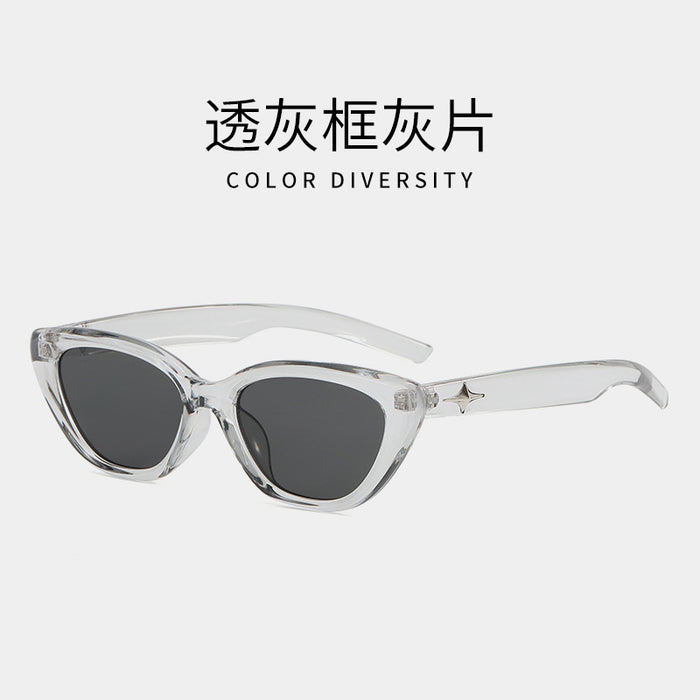 Wholesale Vintage sunglasses with a high-end feel, black small frame sunglasses with a stylish design for taking photos