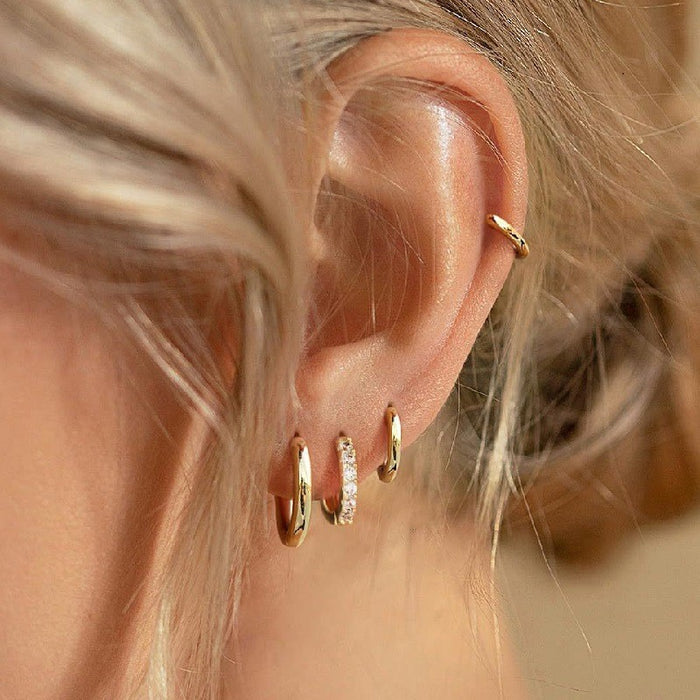 Wholesale Geometric square copper ear clip set