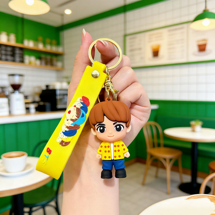 Wholesale Soft Rubber 3D Doll Keychain Backpack Pendant Trendy Decorative Accessory Gift
