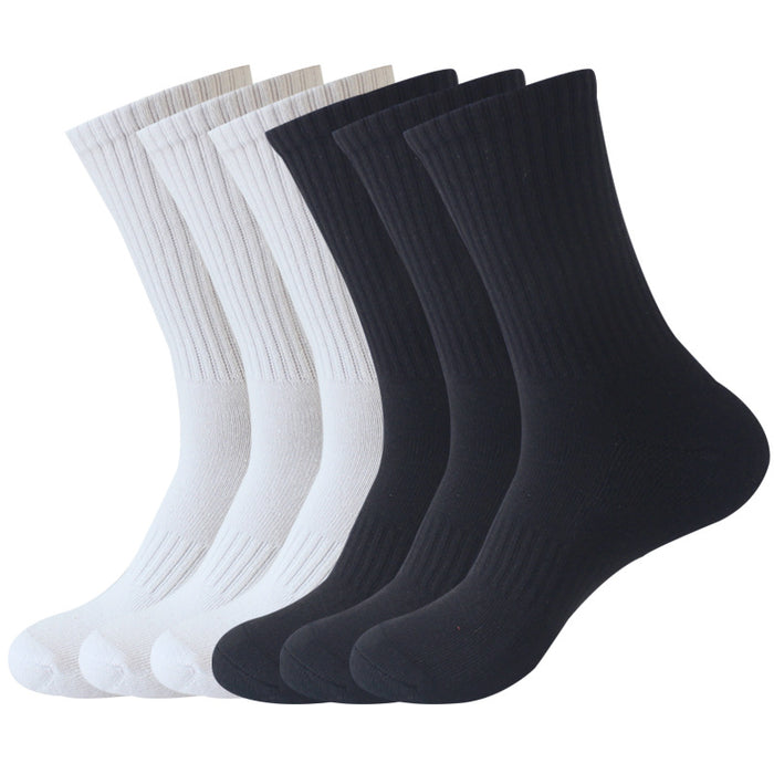 Wholesale Woolen loop socks, warm and thick cotton socks, high elastic middle tube socks, towel bottom sports socks