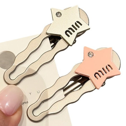 Wholesale Sweet Cool Hot Girl Y2K Star Hairpin Women's  Side Clip
