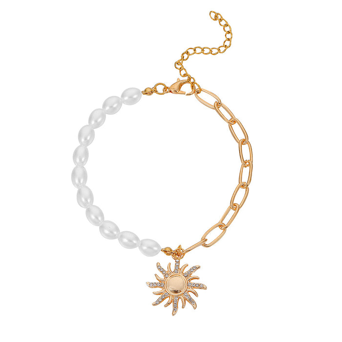 Wholesale New fashion trend, high luxury, niche design, double-layer stacked pearl chain