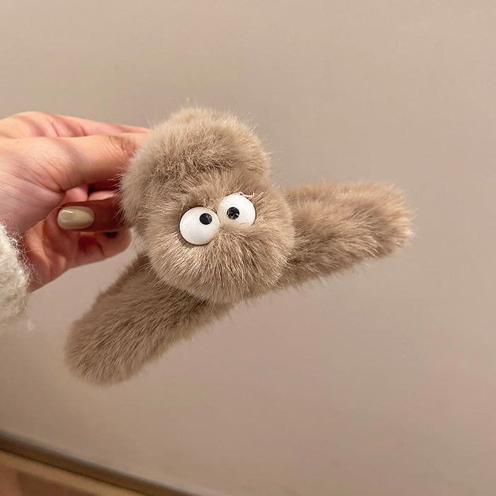 Wholesale Cute plush hair claw clip shark clip