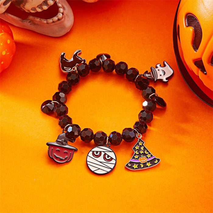Wholesale  Acrylic Bracelet Set  Bracelet Cartoon Ghost Pumpkin Bracelet Horror Dress up Accessories