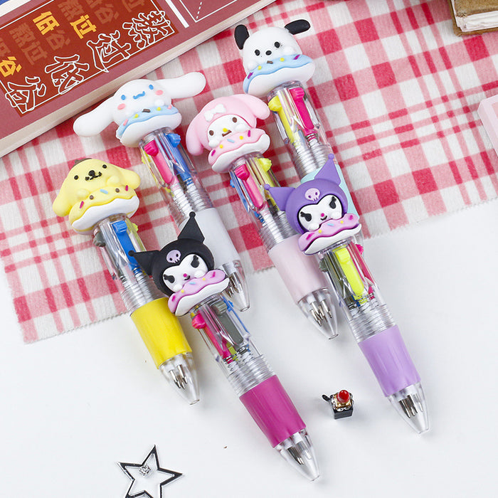 Wholesale Doll Mini Four-color Press Pen (S) JDC-PN-ZhenZ001