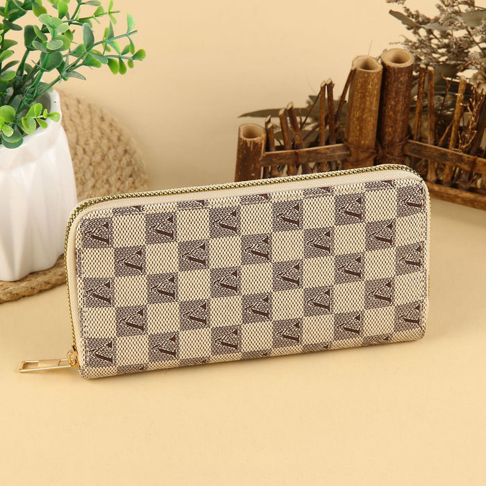 Wholesale Urban Casual PU Leather Long Wallet with Card Slots and Phone Pocket MOQ≥3