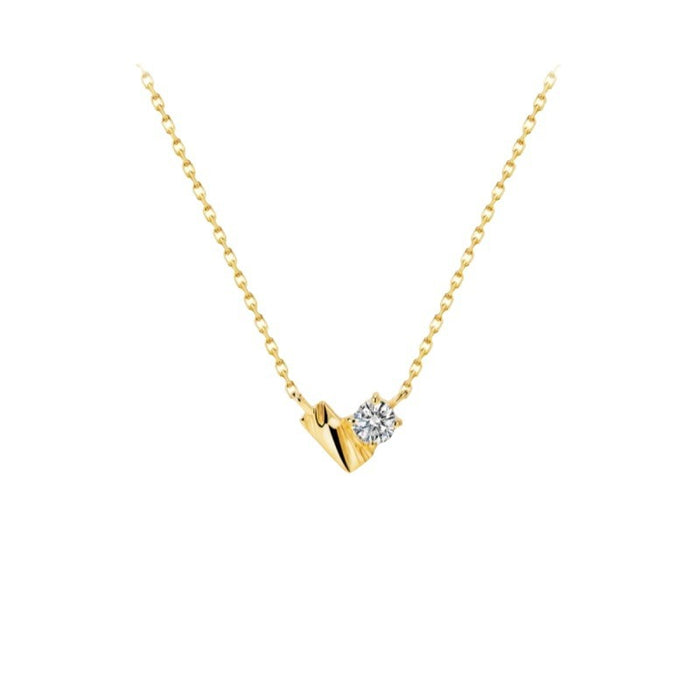 Wholesale Love studded diamond necklace, niche, light luxury, versatile collarbone