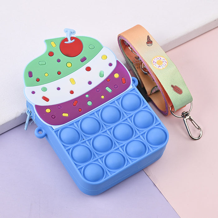 Wholesale Silicone Children' s Crossbody Storage Bag