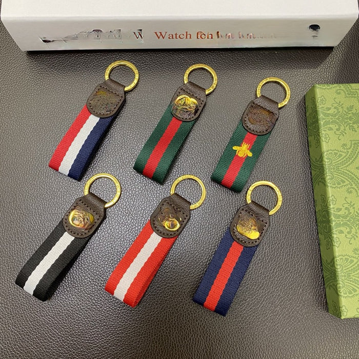 Wholesale Leather Luxury Braided Pattern Keychain JDC-KC-Shih010