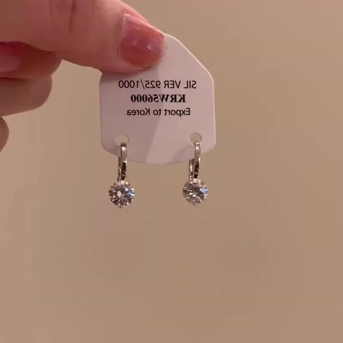 Wholesale Light Luxury Exquisite Zircon Pendant Earrings