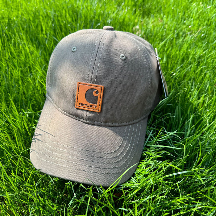 Wholesale Outdoor retro duckbill cap leather label soft top baseball cap workwear solid color curved edge cap unisex hat