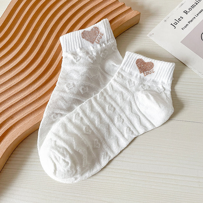 Wholesale of 10 Pieces of Three-dimensional Relief Medium Tube Women's Socks JDC-SK-Miqi003