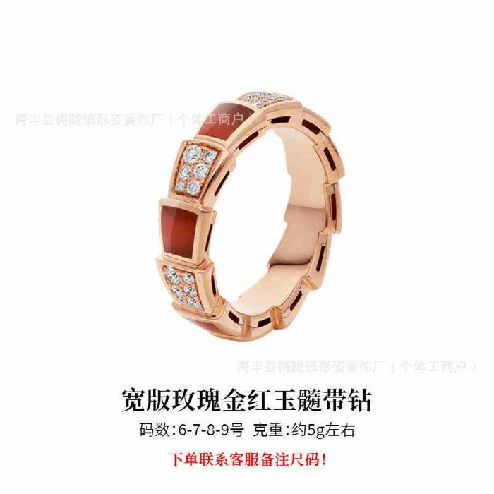 Wholesale Ring niche design, high-end feel, diamond inlay, light luxury