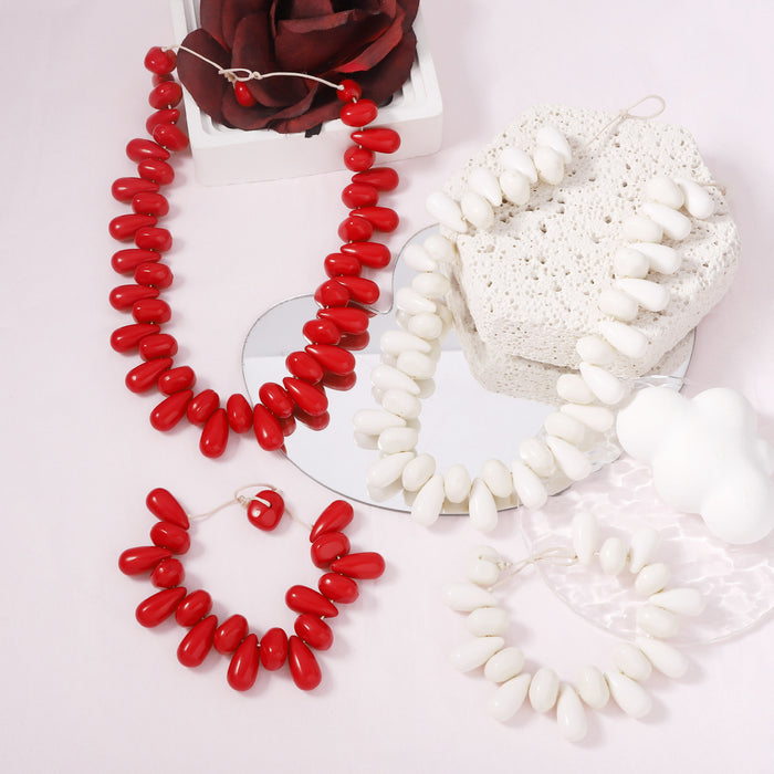 Wholesale Bohemian Personality Irregular Geometric Water Drop Clavicle Bracelet Women's suit