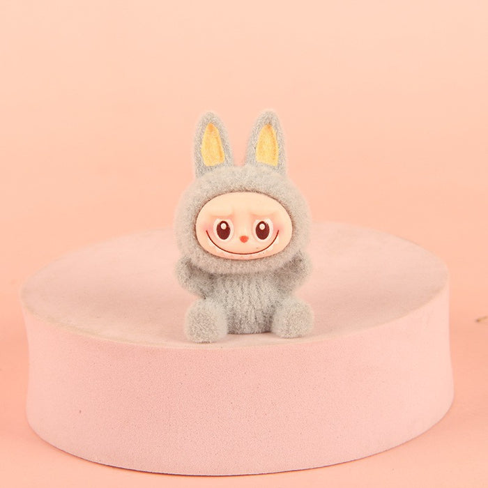 Wholesale Creative Resin Flocked Keychain