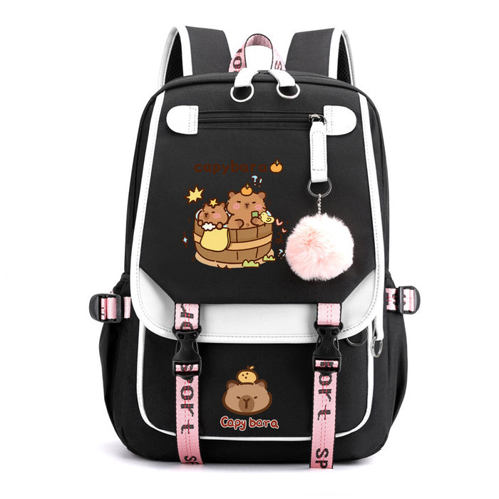 Wholesale Cute cartoon large-capacity backpack bag for boys and girls in elementary and middle school.