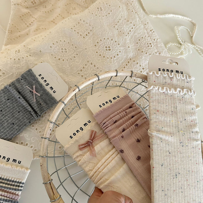 Wholesale New mid length socks, niche original pile socks