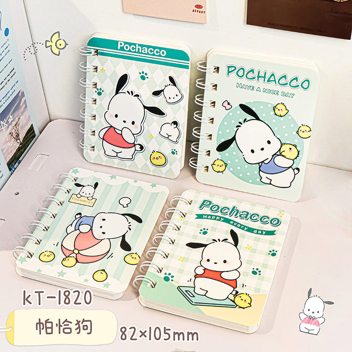 Wholesale 4 Sets of A7 Small Coil Cartoon Paper Notebook JDC-NK-YYC005