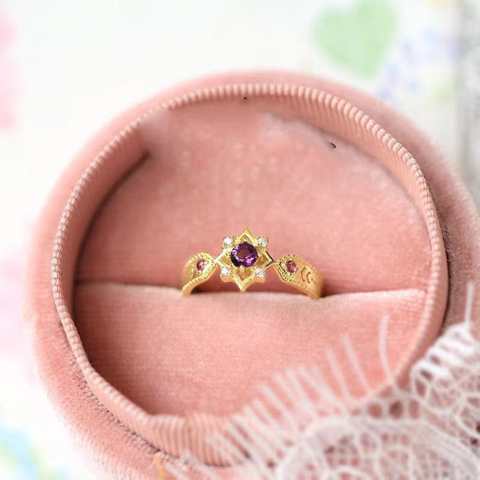 Wholesale Advanced Crystal Zirconia Gemstone Open Ring for Women