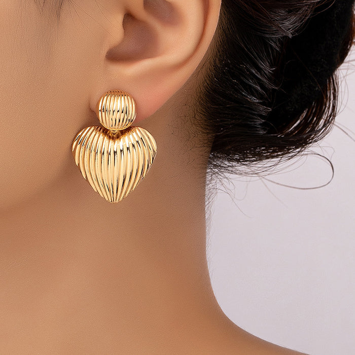 Wholesale Hollow Love Earrings JDC-ES-ShuM003