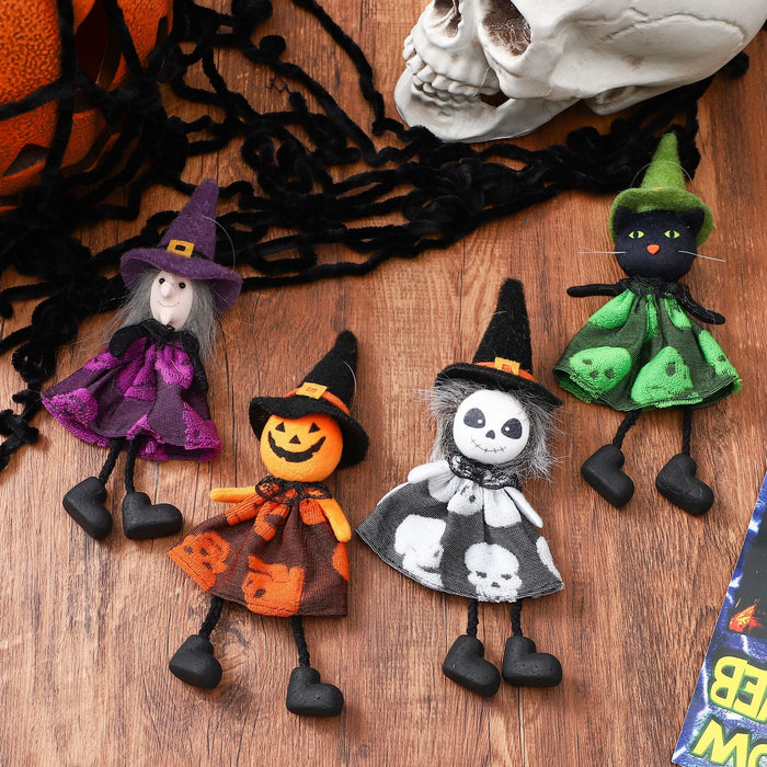 Wholesale  Decorations Ghost Festival Pumpkin Ghost Witch Doll Party Doll Pendant Pendant