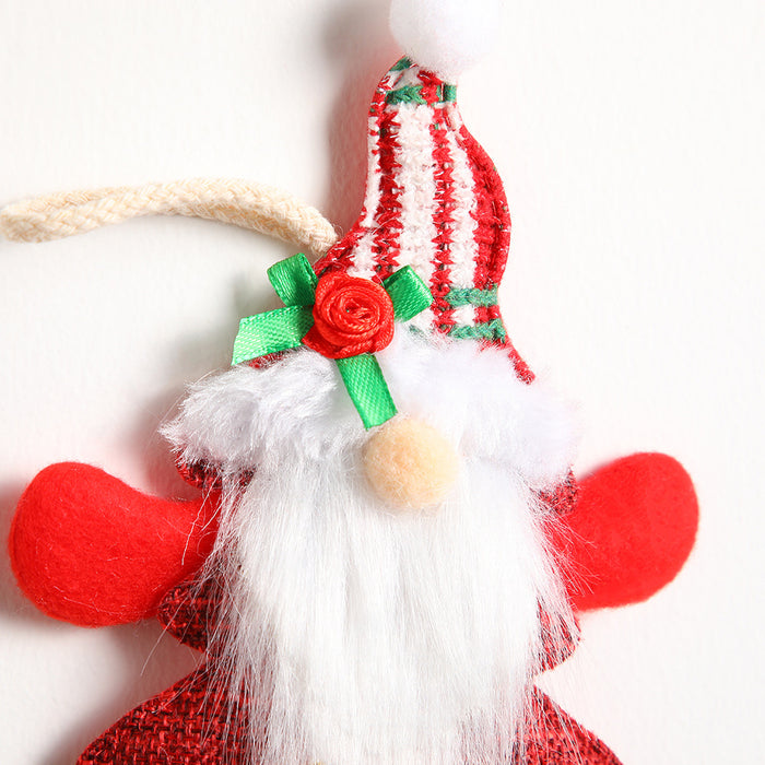 Wholesale Fabric  pendant holiday scene layout Christmas tree pendant Christmas decorations ornaments