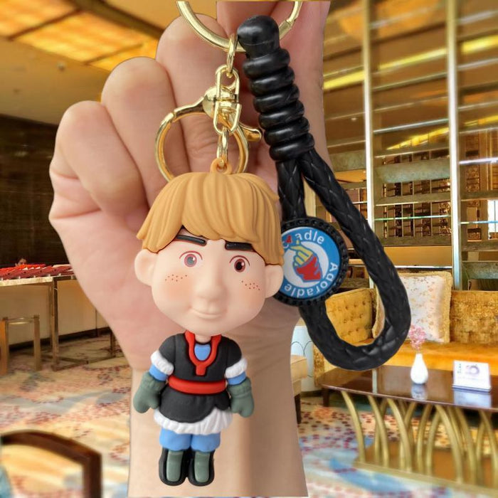 Wholesale Cartoon Doll Silicone Keychain JDC-KC-SuCheng005