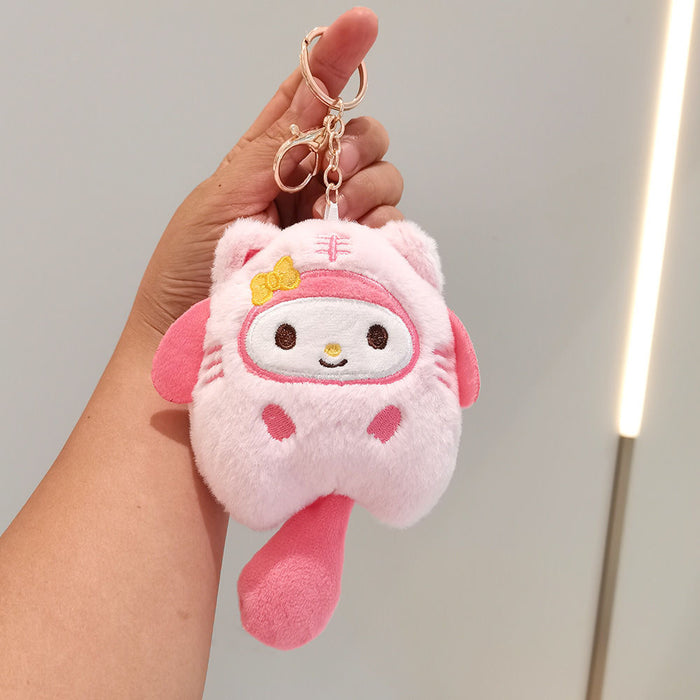 Wholesale Plush Dol Pendant Cartoon Cat Doll Grabber Doll Toy Keychain