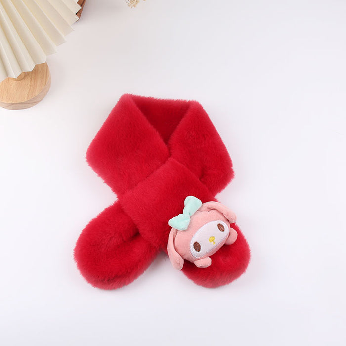 Wholesale Pure Color  Cartoon Cute Scarves