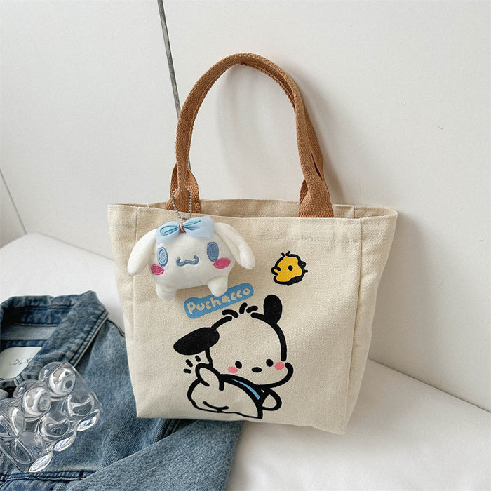 Wholesale Canvas bag for commuting, hand-held bento bag, niche design, casual tote bag