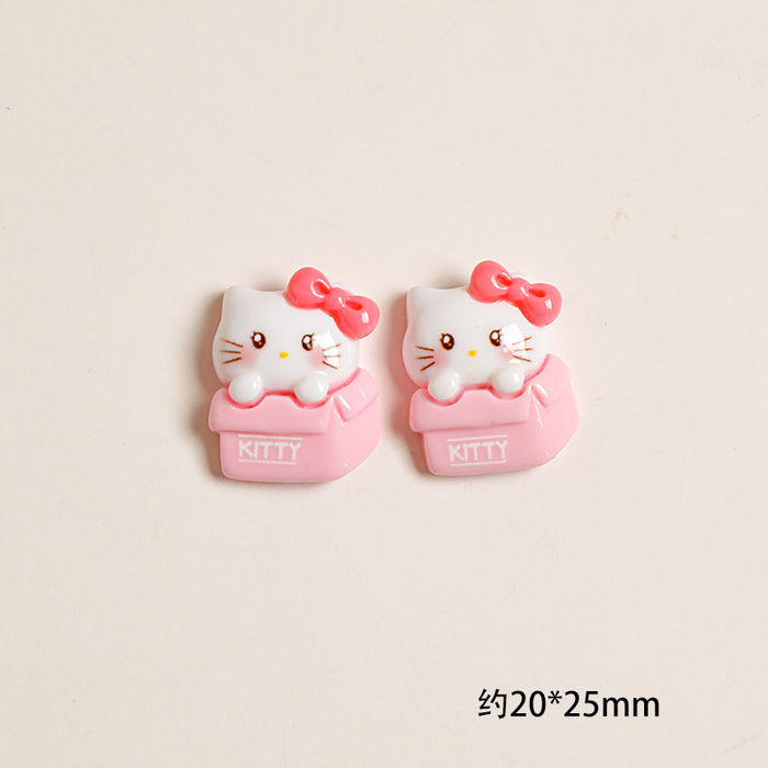 Wholesale Pink Bow Cartoon Cream Glue Mobile Phone Case Material Handmade Jewelry Resin Accessories