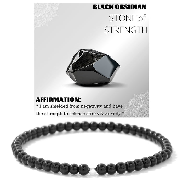 Wholesale 4mm stone bead bracelet with color retaining silver beads tiger' s eye and volcanic stone beads