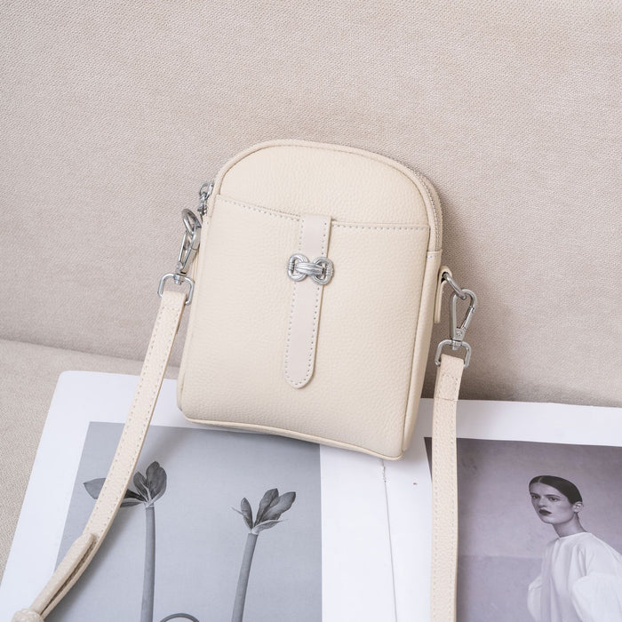 Wholesale Head layer cowhide bag, mobile phone bag, new casual and fashionable crossbody bag, single shoulder small square bag, key bag