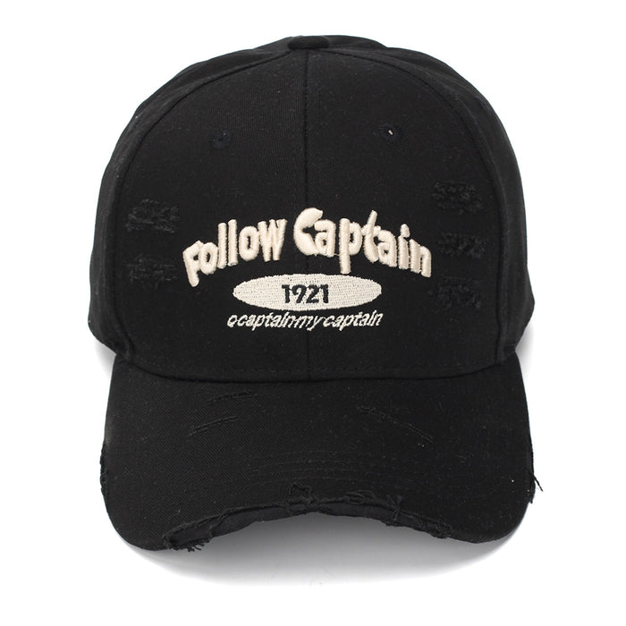 Wholesale Trendy Vintage Distressed Baseball Cap with Embroidery Lettering