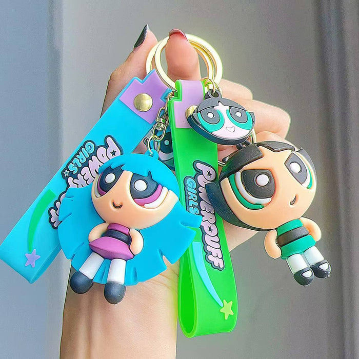 Wholesale Cute Cartoon Character Creative Silicone Keychains