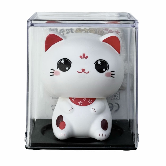 Wholesale Miniature solar-powered lucky cat desk ornament