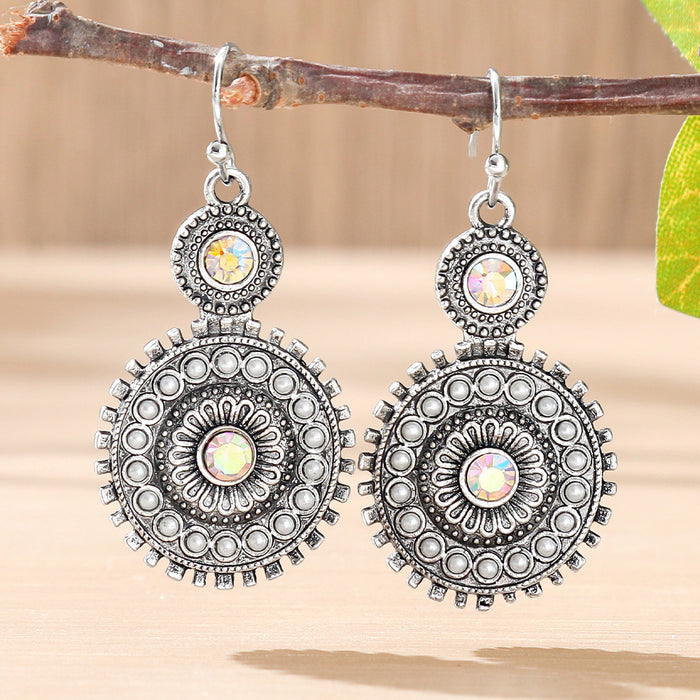 Wholesale Bohemian Tassel Earrings Vintage Ethnic Style Alloy Geometric Jewelry Accessory MOQ≥2