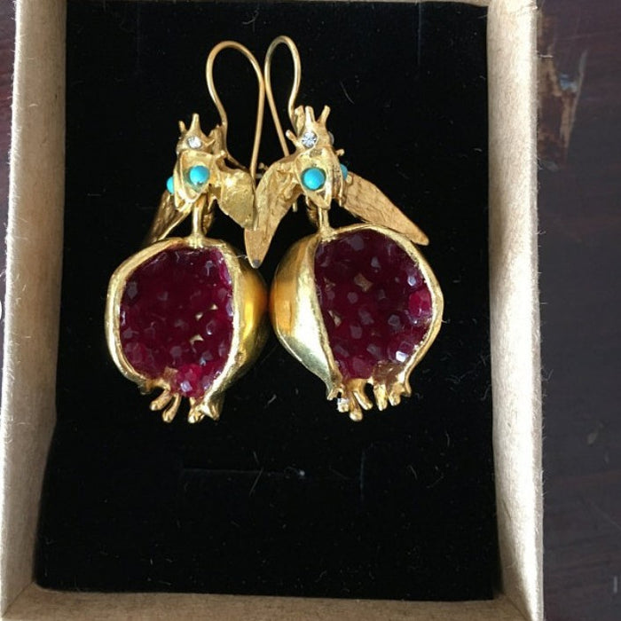 Wholesale Retro Geometric Gold Earrings Fashion Jewelry Accessory Gift